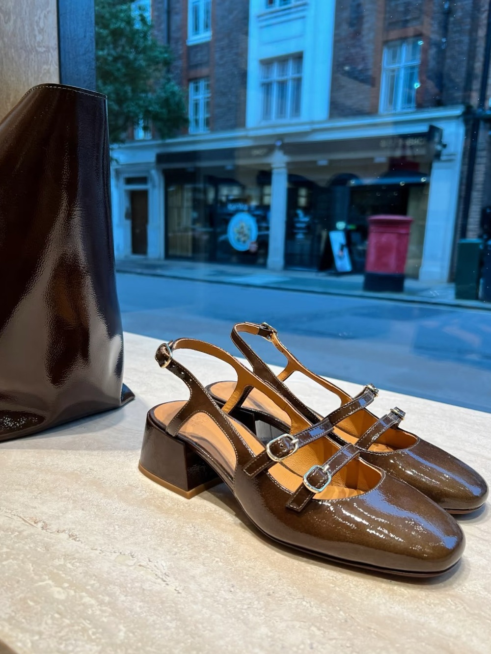 Brand new Sezane paula babies block heel